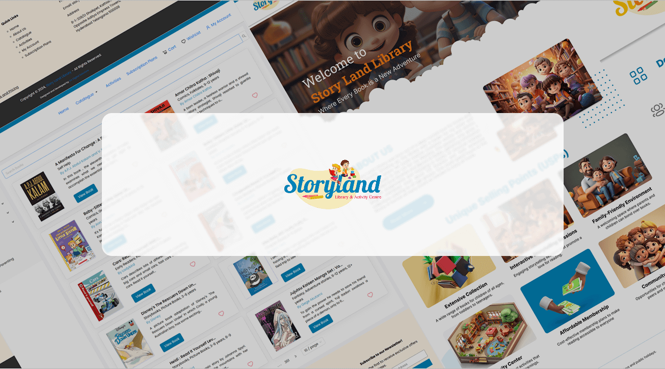 Story Land Library website